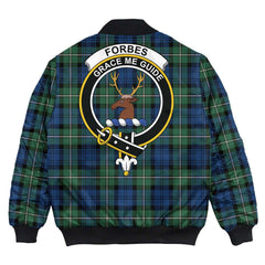Clan Forbes Ancient Tartan Crest Bomber Jacket JW28 Forbes Ancient Tartan Tartan Bomber Jacket   