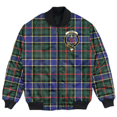 Clan Ogilvie of Airlie Ancient Tartan Crest Bomber Jacket OR46 Ogilvie of Airlie Ancient Tartan Tartan Bomber Jacket   