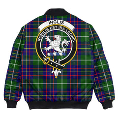 Clan Inglis Modern Tartan Crest Bomber Jacket EH62 Inglis Modern Tartan Tartan Bomber Jacket   