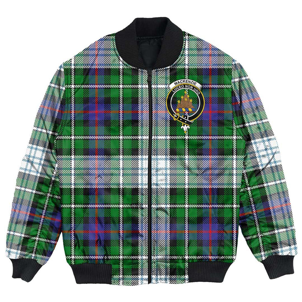 Clan MacKenzie Dress Modern Tartan Crest Bomber Jacket YP85 MacKenzie Dress Modern Tartan Tartan Bomber Jacket   