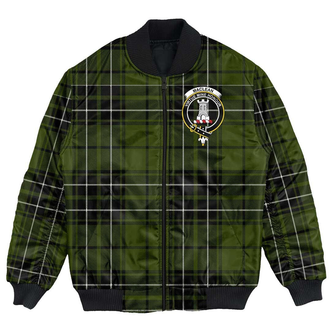 Clan MacLean Hunting Ancient Tartan Crest Bomber Jacket ZY82 MacLean Hunting Ancient Tartan Tartan Bomber Jacket   