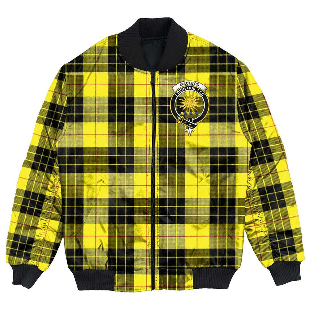 Clan MacLeod of Lewis Modern Tartan Crest Bomber Jacket FR10 MacLeod of Lewis Modern Tartan Tartan Bomber Jacket   
