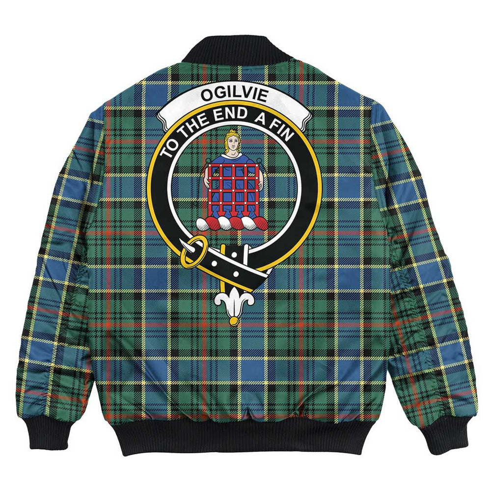 Clan Ogilvie Hunting Ancient Tartan Crest Bomber Jacket BL49 Ogilvie Hunting Ancient Tartan Tartan Bomber Jacket   