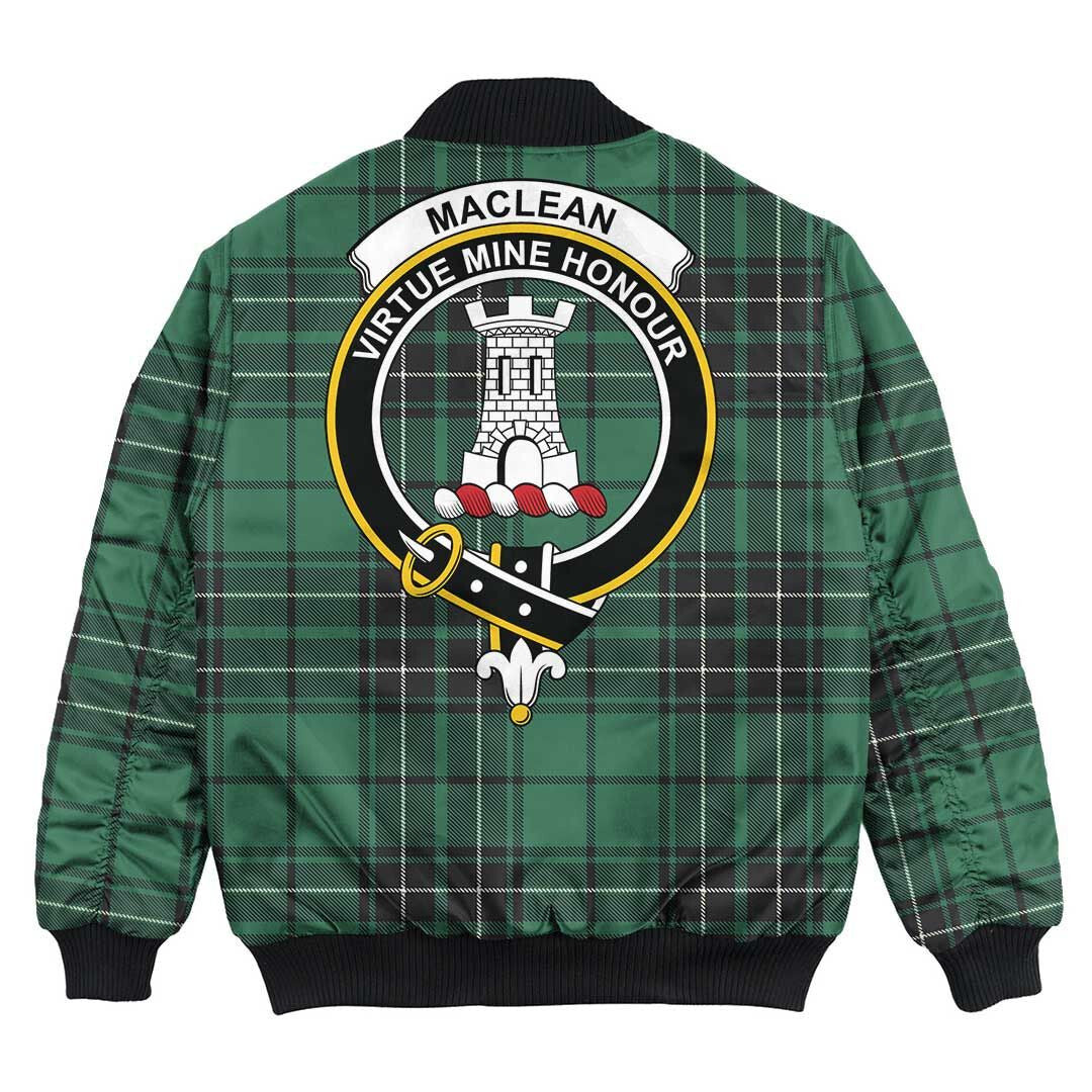 Clan MacLean Hunting Ancient Tartan Crest Bomber Jacket ZY82 MacLean Hunting Ancient Tartan Tartan Bomber Jacket   