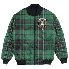 Clan MacLean Hunting Tartan Crest Bomber Jacket QW12 MacLean Hunting Tartan Tartan Bomber Jacket   