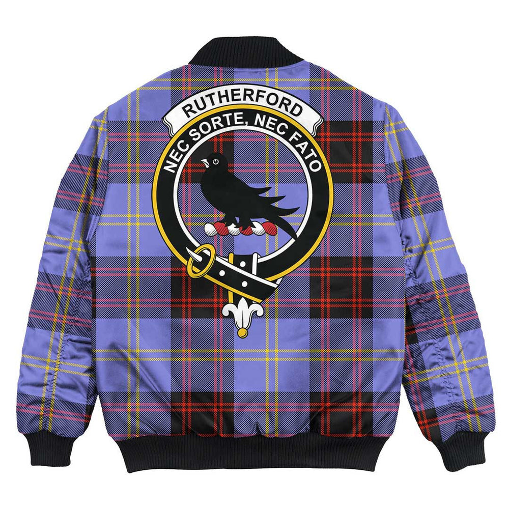 Clan Rutherford Tartan Crest Bomber Jacket MS24 Rutherford Tartan Tartan Bomber Jacket   