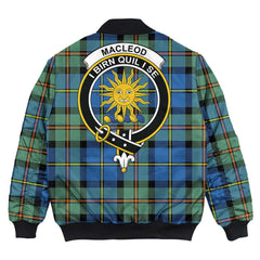 Clan MacLeod of Harris Ancient Tartan Crest Bomber Jacket SI24 MacLeod of Harris Ancient Tartan Tartan Bomber Jacket   