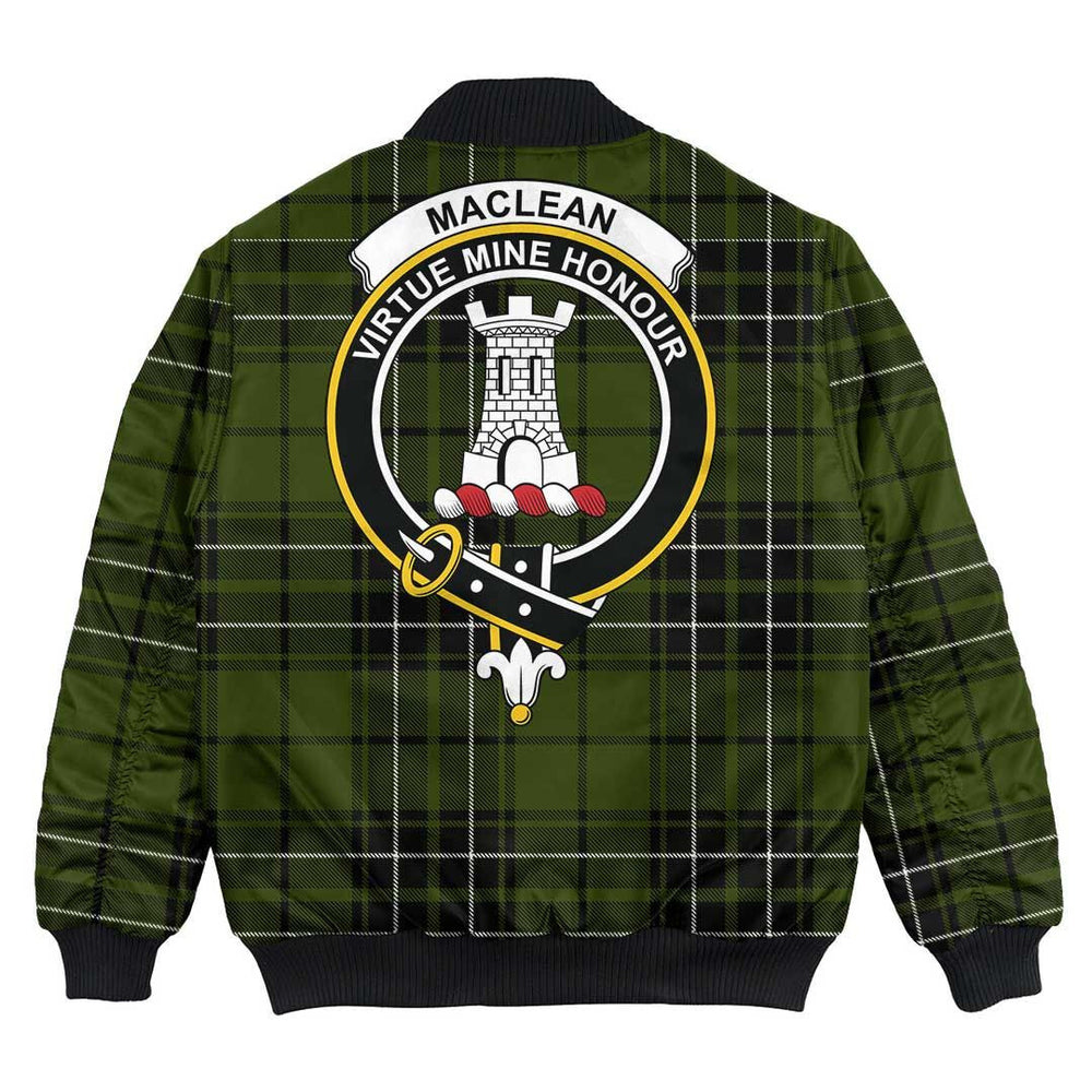 Clan MacLean Hunting Tartan Crest Bomber Jacket QW12 MacLean Hunting Tartan Tartan Bomber Jacket   