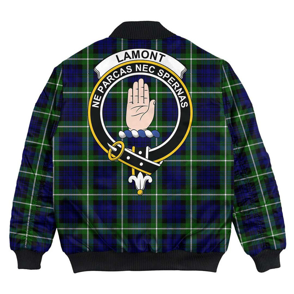 Clan Lamont Modern Tartan Crest Bomber Jacket IO80 Lamont Modern Tartan Tartan Bomber Jacket   
