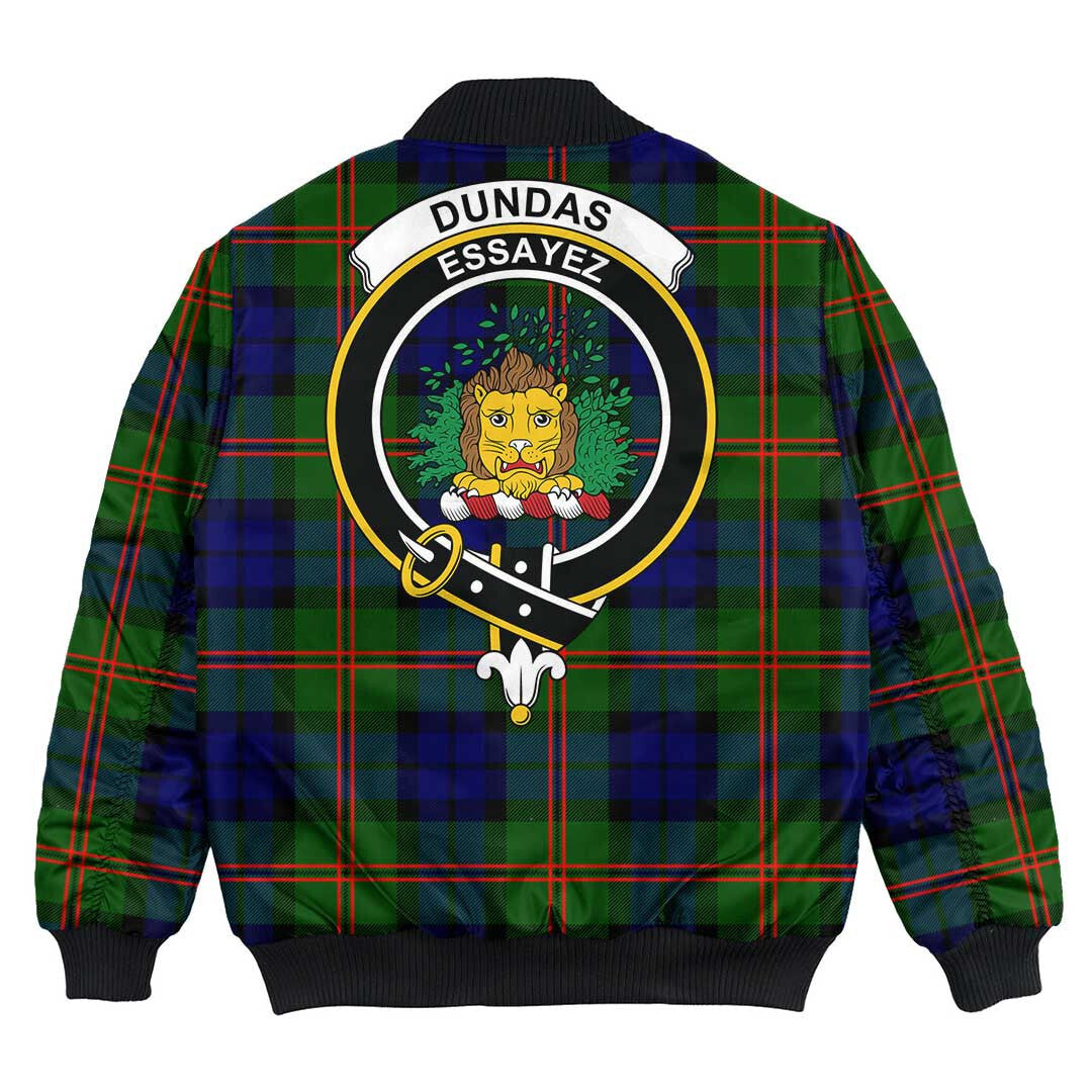 Clan Dundas Modern 02 Tartan Crest Bomber Jacket PS78 Dundas Modern 02 Tartan Tartan Bomber Jacket   