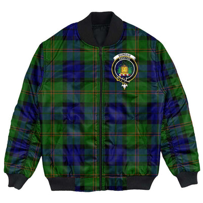 Clan Dundas Modern 02 Tartan Crest Bomber Jacket