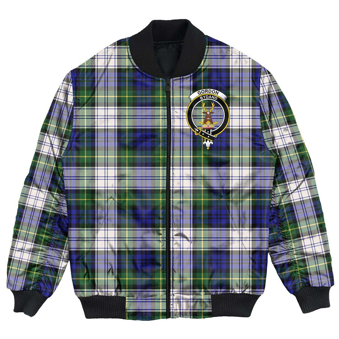 Clan Gordon Dress Modern Tartan Crest Bomber Jacket AO31 Gordon Dress Modern Tartan Tartan Bomber Jacket   