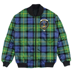 Clan Gordon Old Ancient Tartan Crest Bomber Jacket GK17 Gordon Old Ancient Tartan Tartan Bomber Jacket   