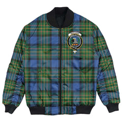 Clan MacLaren Ancient Tartan Crest Bomber Jacket CO29 MacLaren Ancient Tartan Tartan Bomber Jacket   