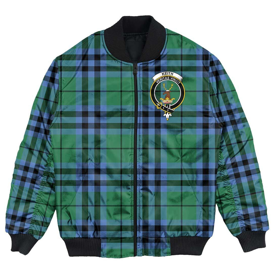 Clan Keith Ancient Tartan Crest Bomber Jacket CG33 Keith Ancient Tartan Tartan Bomber Jacket   
