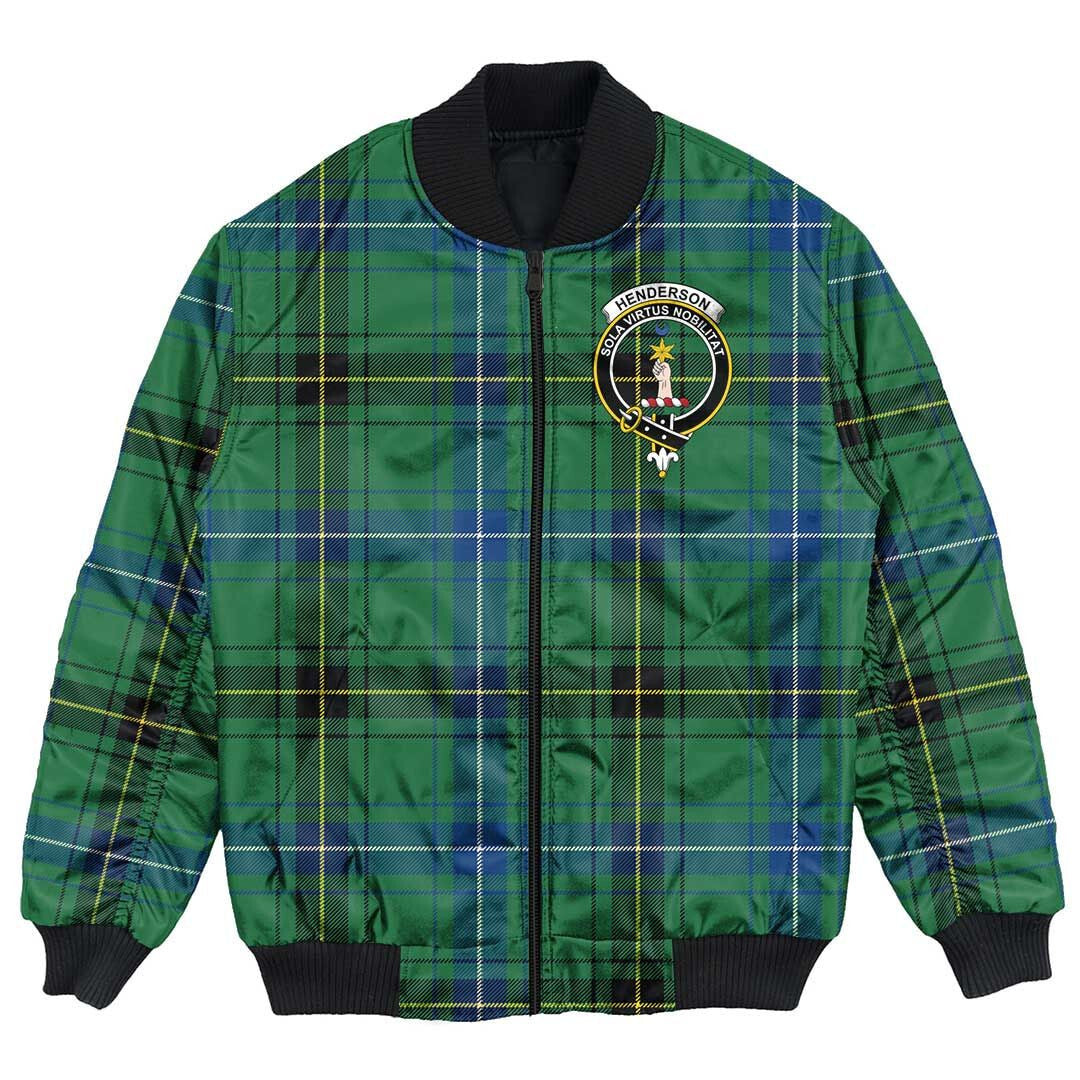 Clan Henderson Ancient Tartan Crest Bomber Jacket FK31 Henderson Ancient Tartan Tartan Bomber Jacket   