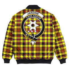 Clan Jardine Tartan Crest Bomber Jacket GI36 Jardine Tartan Tartan Bomber Jacket   
