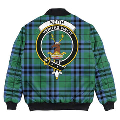 Clan Keith Ancient Tartan Crest Bomber Jacket CG33 Keith Ancient Tartan Tartan Bomber Jacket   