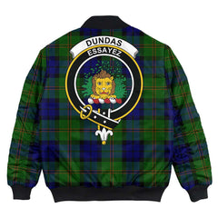 Clan Dundas Modern Tartan Crest Bomber Jacket XT54 Dundas Modern Tartan Tartan Bomber Jacket   