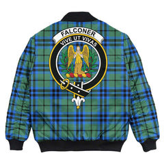 Clan Falconer Tartan Crest Bomber Jacket NE44 Falconer Tartan Tartan Bomber Jacket   
