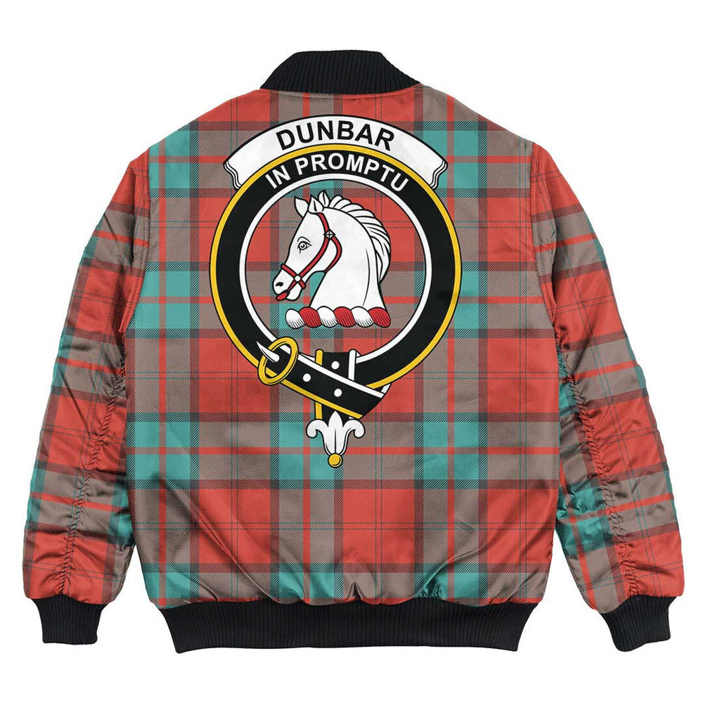 Clan Dunbar Ancient Tartan Crest Bomber Jacket KD39 Dunbar Ancient Tartan Tartan Bomber Jacket   