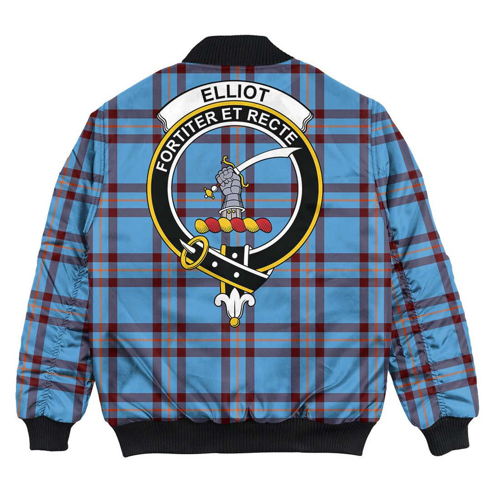 Clan Elliot Ancient Tartan Crest Bomber Jacket ZD30 Elliot Ancient Tartan Tartan Bomber Jacket   