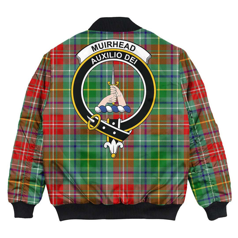 Clan Muirhead Tartan Crest Bomber Jacket WH98 Muirhead Tartan Tartan Bomber Jacket   