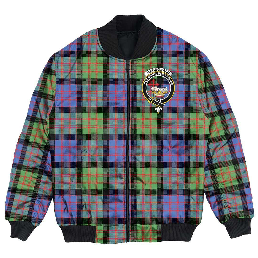 Clan MacDonald Ancient Tartan Crest Bomber Jacket ID28 MacDonald Ancient Tartan Tartan Bomber Jacket   