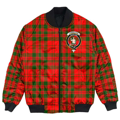Clan Livingstone Modern Tartan Crest Bomber Jacket