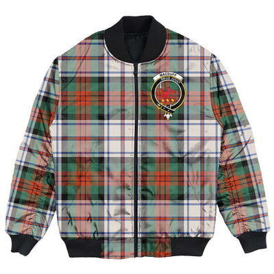 Clan MacDuff Dress Ancient Tartan Crest Bomber Jacket