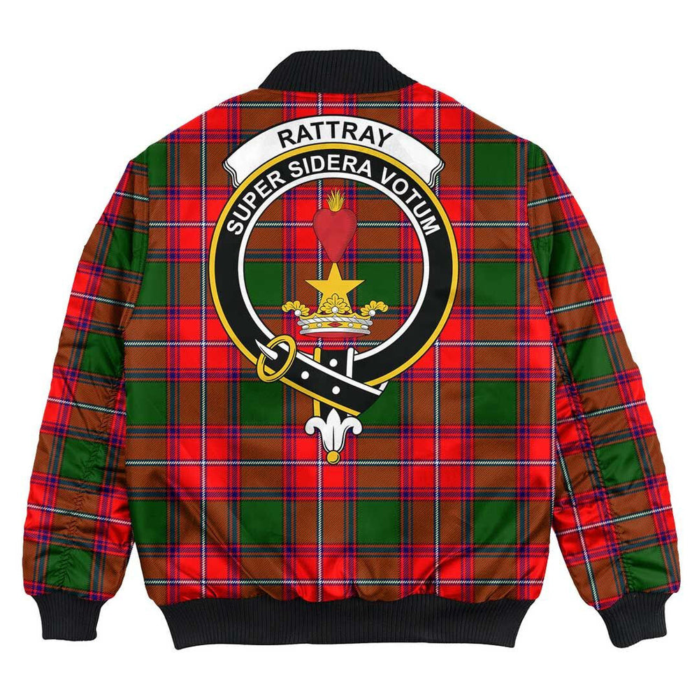 Clan Rattray Modern Tartan Crest Bomber Jacket LQ55 Rattray Modern Tartan Tartan Bomber Jacket   