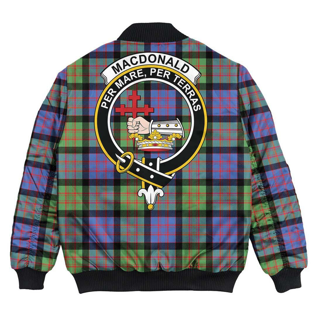 Clan MacDonald Ancient Tartan Crest Bomber Jacket ID28 MacDonald Ancient Tartan Tartan Bomber Jacket   