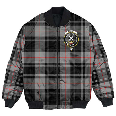 Clan Moffat Modern Tartan Crest Bomber Jacket