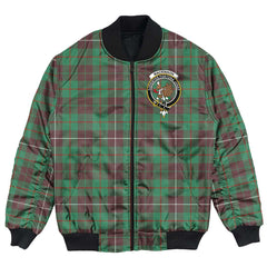 Clan MacKinnon Hunting Ancient Tartan Crest Bomber Jacket HJ57 MacKinnon Hunting Ancient Tartan Tartan Bomber Jacket   