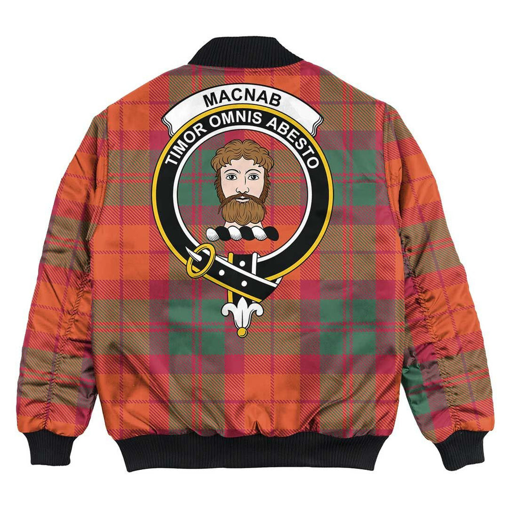 Clan MacNab Ancient Tartan Crest Bomber Jacket VD62 MacNab Ancient Tartan Tartan Bomber Jacket   