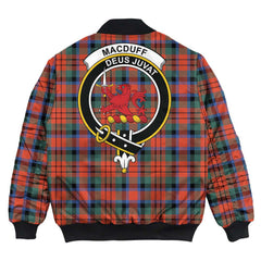 Clan MacDuff Ancient Tartan Crest Bomber Jacket DQ96 MacDuff Ancient Tartan Tartan Bomber Jacket   