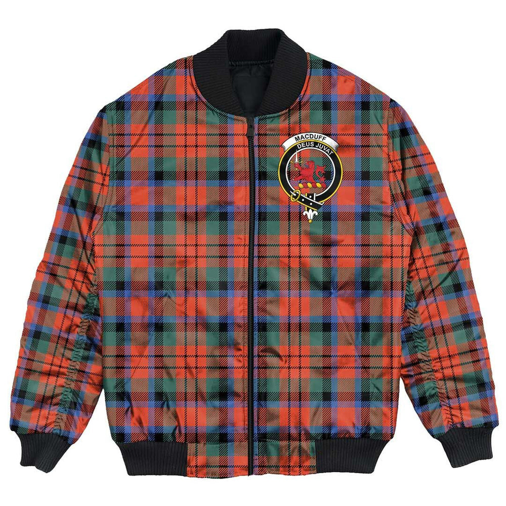 Clan MacDuff Ancient Tartan Crest Bomber Jacket DQ96 MacDuff Ancient Tartan Tartan Bomber Jacket   