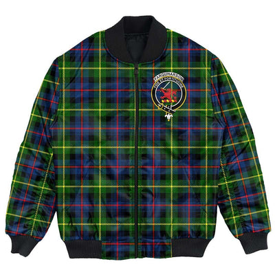 Clan Farquharson Modern Tartan Crest Bomber Jacket JK84