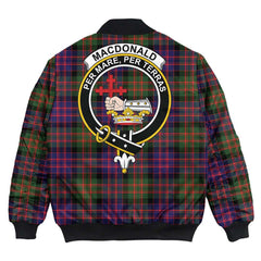 Clan MacDonald Modern Tartan Crest Bomber Jacket EW41 MacDonald Modern Tartan Tartan Bomber Jacket   