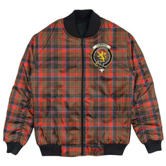 Clan Cumming Hunting Weathered Tartan Crest Bomber Jacket LE73 Cumming Hunting Weathered Tartan Tartan Bomber Jacket   