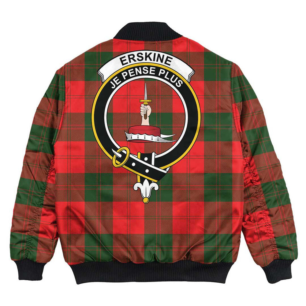 Clan Erskine Modern Tartan Crest Bomber Jacket AH46 Erskine Modern Tartan Tartan Bomber Jacket   