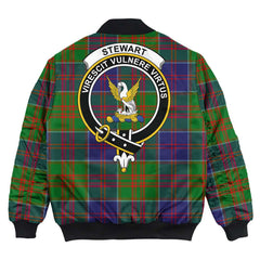 Clan Stewart of Appin Hunting Modern Tartan Crest Bomber Jacket YI73 Stewart of Appin Hunting Modern Tartan Tartan Bomber Jacket   
