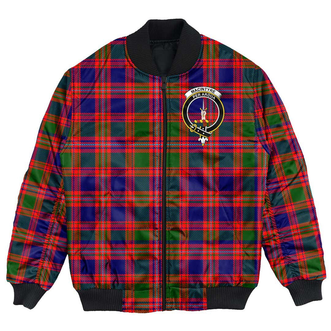 Clan MacIntyre Modern Tartan Crest Bomber Jacket AR94 MacIntyre Modern Tartan Tartan Bomber Jacket   