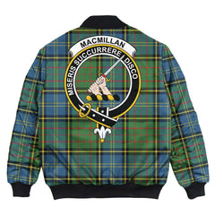 Clan MacMillan Hunting Ancient Tartan Crest Bomber Jacket FP59 MacMillan Hunting Ancient Tartan Tartan Bomber Jacket   