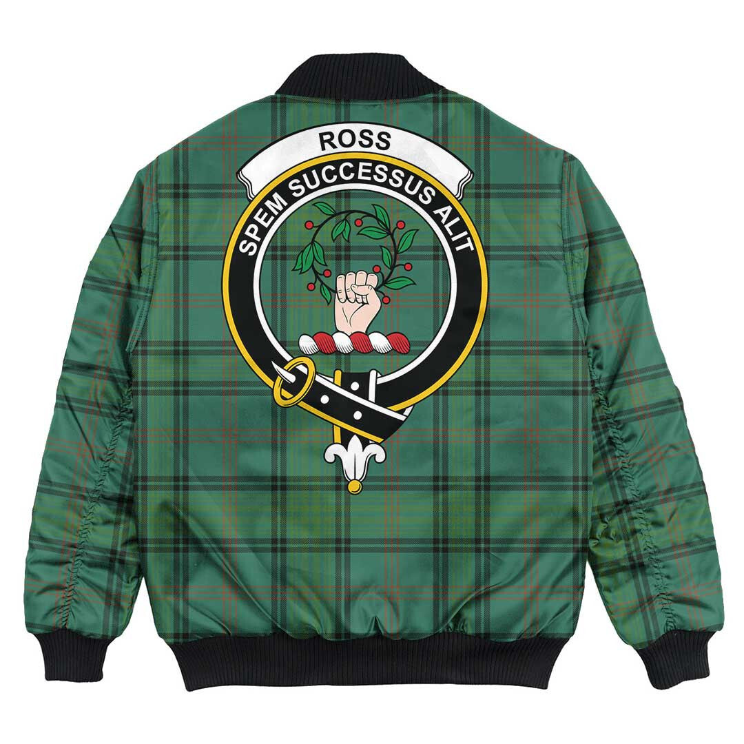 Clan Ross Hunting Ancient Tartan Crest Bomber Jacket BR84 Ross Hunting Ancient Tartan Tartan Bomber Jacket   