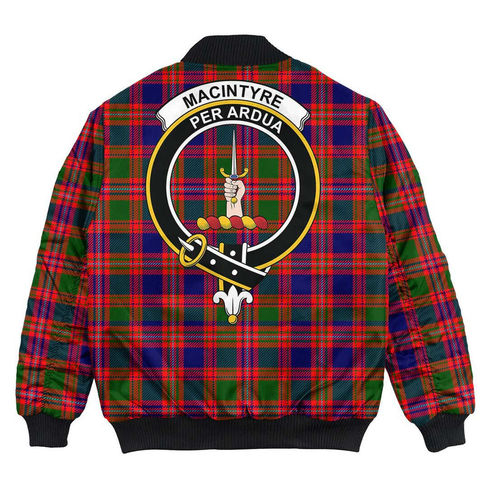 Clan MacIntyre Modern Tartan Crest Bomber Jacket AR94 MacIntyre Modern Tartan Tartan Bomber Jacket   