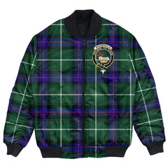 Clan MacDonald of the Isles Hunting Modern Tartan Crest Bomber Jacket LT58 MacDonald of the Isles Hunting Modern Tartan Tartan Bomber Jacket   