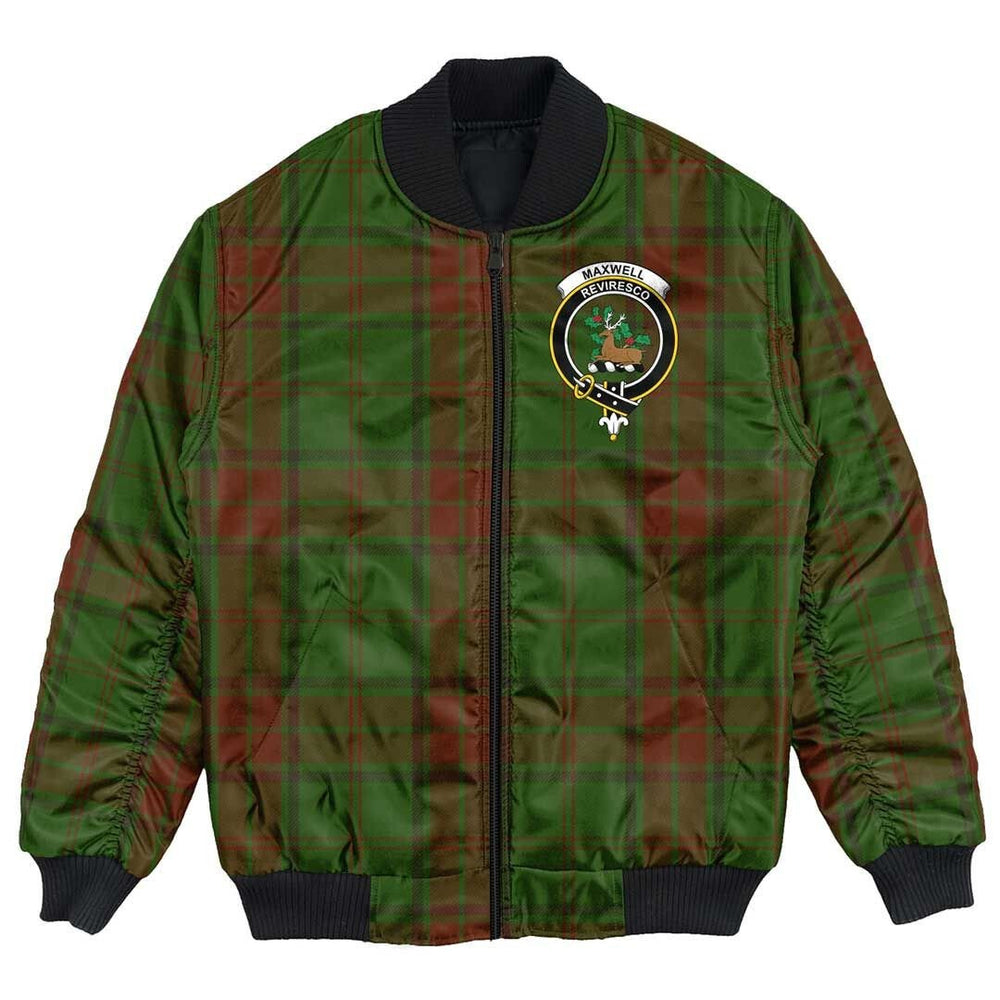 Clan Clan Maxwell Hunting Tartan Crest Bomber Jacket EI95 Maxwell Hunting Tartan Tartan Bomber Jacket   