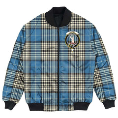 Clan Napier Ancient Tartan Crest Bomber Jacket YP94 Napier Ancient Tartan Tartan Bomber Jacket   