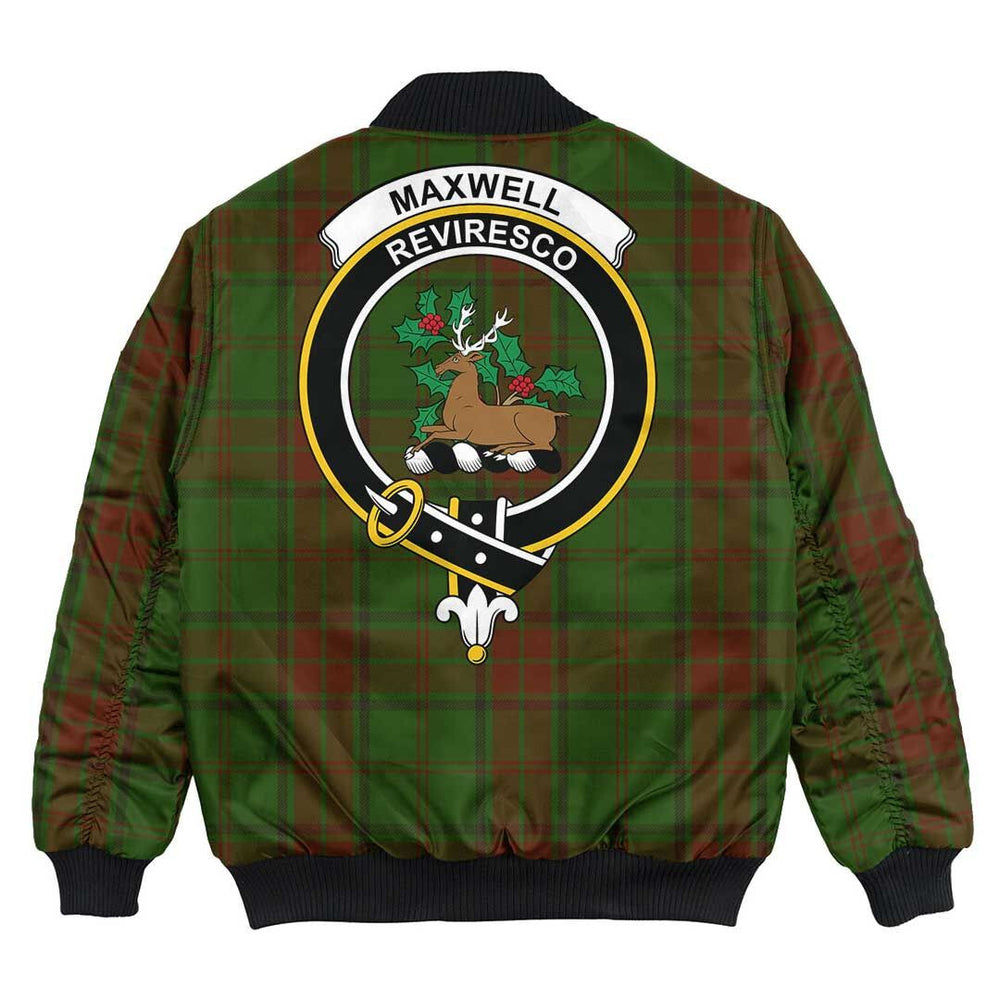 Clan Clan Maxwell Hunting Tartan Crest Bomber Jacket EI95 Maxwell Hunting Tartan Tartan Bomber Jacket   
